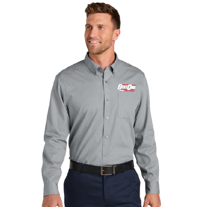W816 Port Authority® Long Sleeve Nailhead Easy Care Shirt