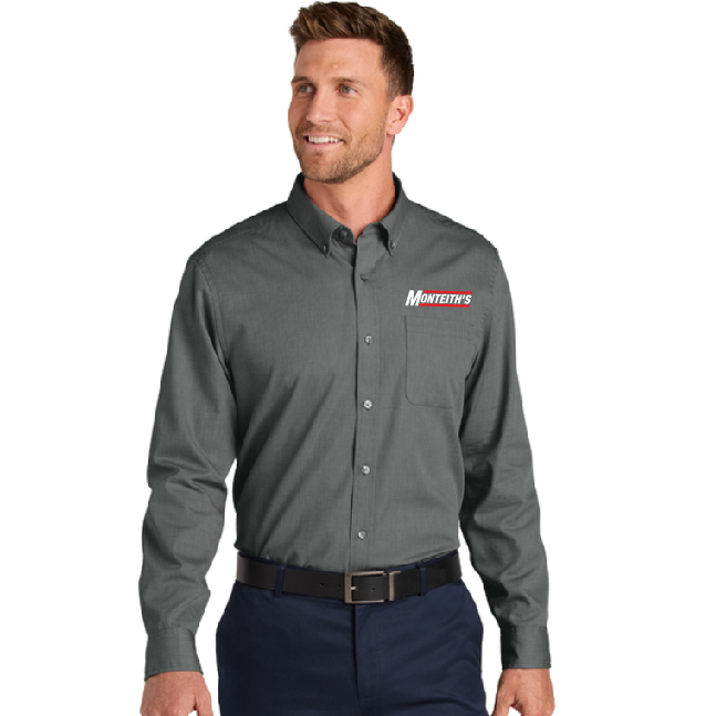 W816 Port Authority® Long Sleeve Nailhead Easy Care Shirt