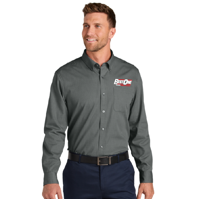 W816 Port Authority® Long Sleeve Nailhead Easy Care Shirt